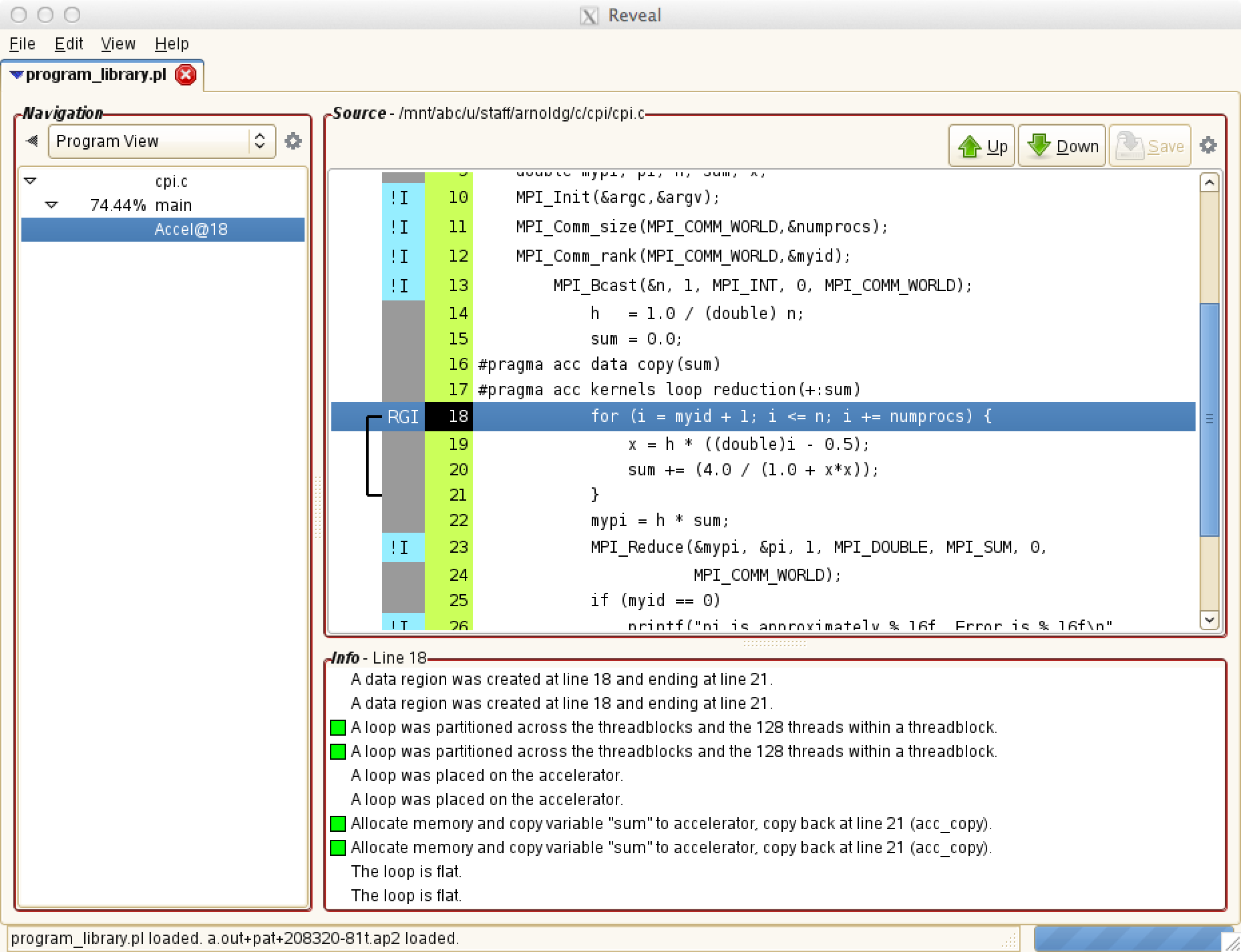 cray reveal example view